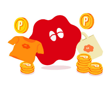 購入金額に応じて次回のお買い物で使えるポイントゲット！